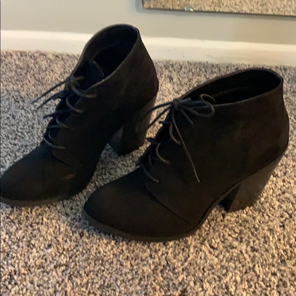 Euc lace up booties